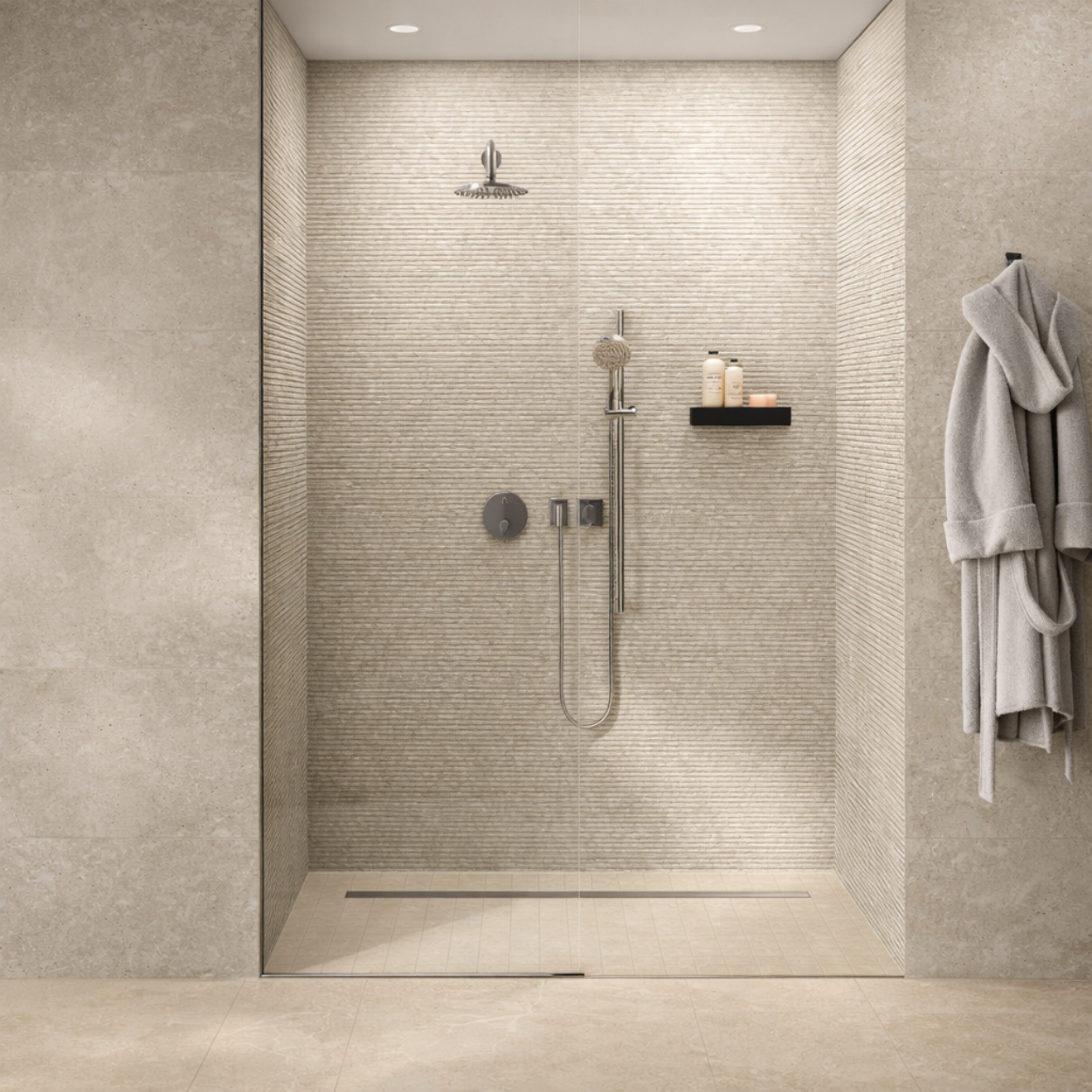 Atlas Concorde Solution Duolith Ivory Wandtegel Uneven 40x80cm